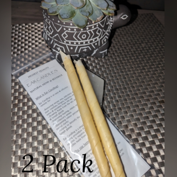 Hempit Organic Ear Candles ( 2 candles in a pack with instructions ) - Picture 1 of 6